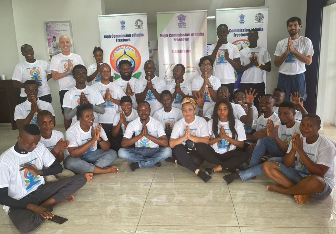 High Commission of India celebrates 'International Day of Yoga 2022' in Freetown, Sierra Leone